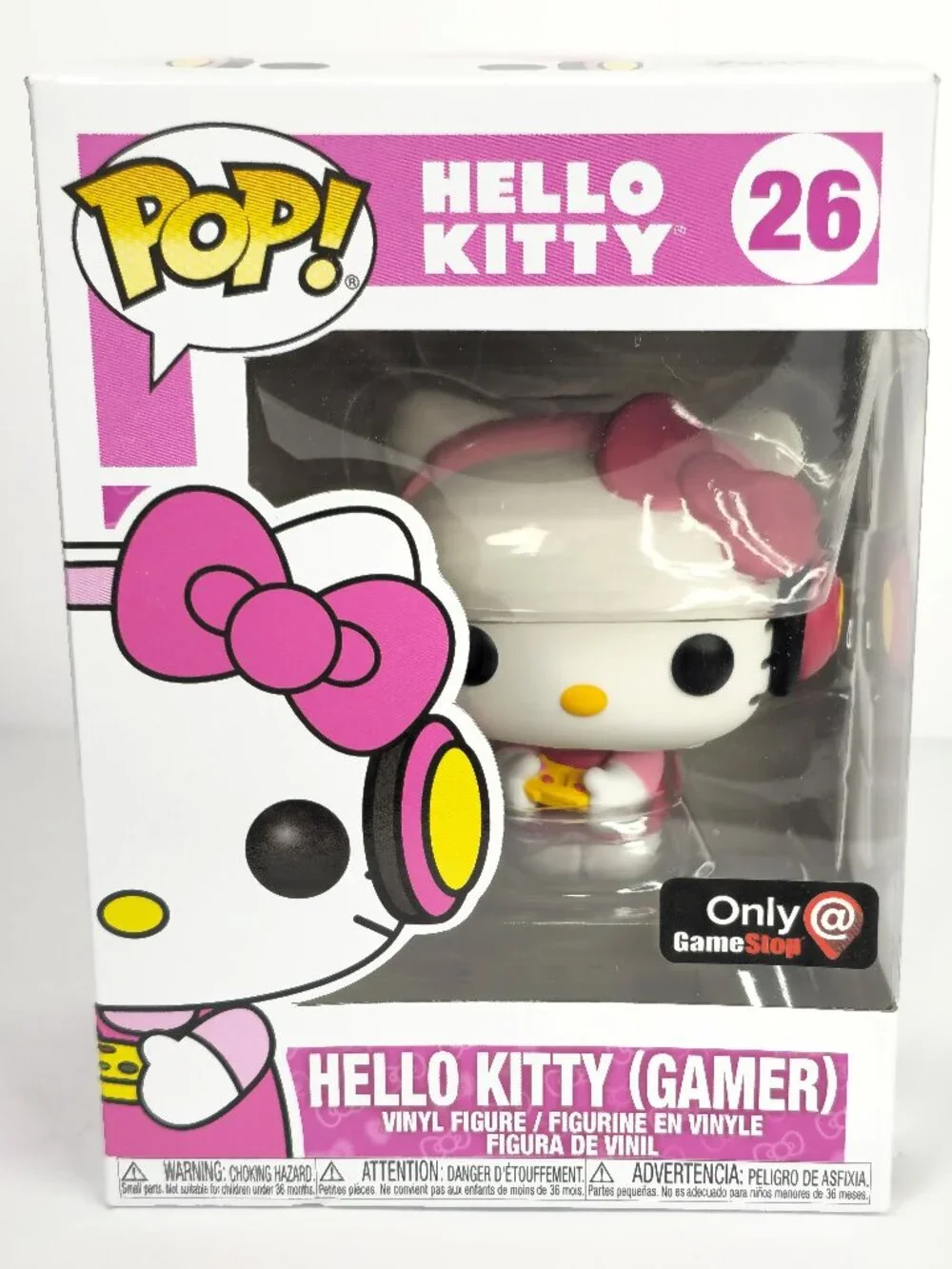 Funko Pop! Hello Kitty (Gamer) #26 GameStop Exclusive Vinyl Figure Sanrio *NEW*
